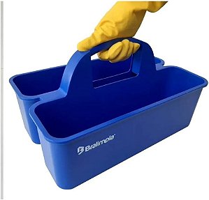 CESTO FUNCIONAL ORGANIZADOR DE LIMPEZA AZUL
