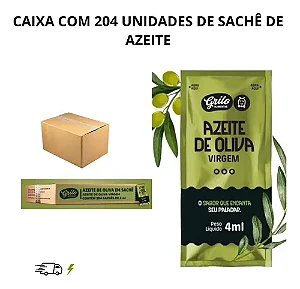 SACHE AZEITE DE OLIVA VIRGEM 4ML C/204 UND