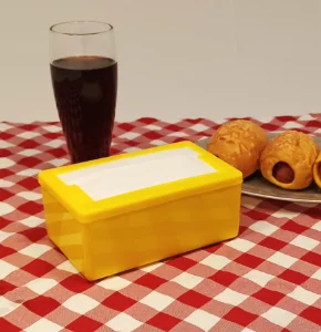 PORTA GUARDANAPO PAPELEIRA UNA AMARELA 1un