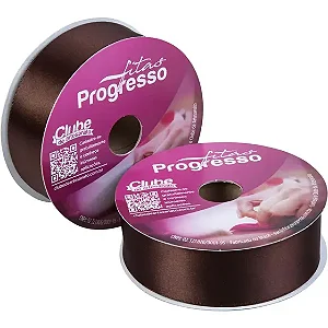 FITA CETIM SIMPLES 340 MARROM CAFE 30MMX50MT