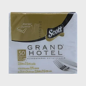 GUARDANAPO SCOTT GRAND HOTEL 23X22 C/50 UND