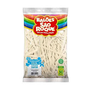 BALAO CANUDO TRANSPARENTE C/50 UND