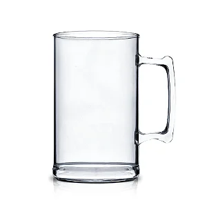 CANECA CHOPP CRISTAL ACRILICA 500ML COM ALCA