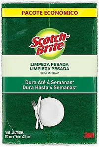 ESPONJA SCOTCH BRITE 3M C/4 UNIDADES