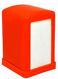 PORTA GUARDANAPO SNACK LARANJA