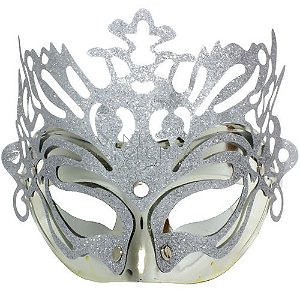 MASCARA METALICA COM GLITTER VARIAS CORES