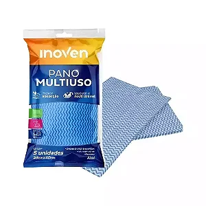 PANO MULTIUSO 30X50CM AZUL C/5 UND INOVEN