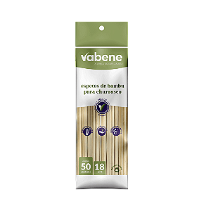 ESPETO DE BAMBU PARA CHURRASCO 18CM C/50 UND