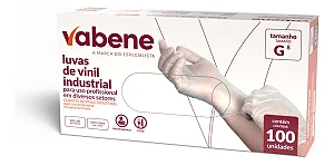 LUVA VINIL INDUSTRIAL G S/PO C/100 UND