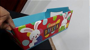 CESTA DE PASCOA CHOCOMUNDO M 22X15X9 UND