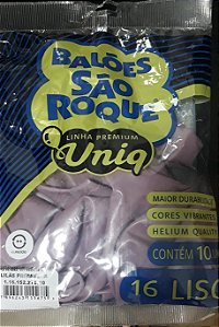 BALAO 16 UNIQ LILAS PRIMAVERA C/10 UND