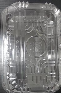 DA 18 POTE RETANGULAR COM TAMPA ARTICULADA P/DOCES SALGADOS C/100