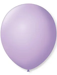BALAO LISO 11 REDONDO LILAS BABY C/25 UNIDADES