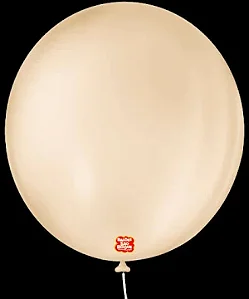 BALAO LISO 11 REDONDO BEGE PCT C/25 UNIDADES