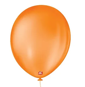 BALAO LISO 11 REDONDO LARANJA MANDARIM C/25 UNIDADES