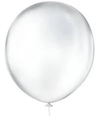 BALAO LISO 16 REDONDO TRANSPARENTE C/10 UND