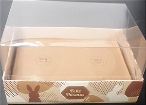 CAIXA PASCOA PARA 2 MEIO OVOS 50G 10,5X8X5CM BRULE