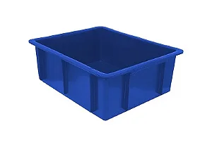 CAIXA PLASTICA AZUL 15L 1012 44X34X15