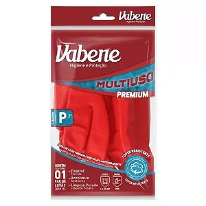 LUVA LATEX LIMPEZA PESADA VERMELHA 1 PAR