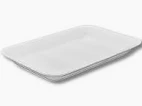 BANDEJA ISOPOR CF067 BRANCA COM 50 UND
