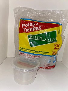 KIT 500ML POTE/TAMPA C/25 UND