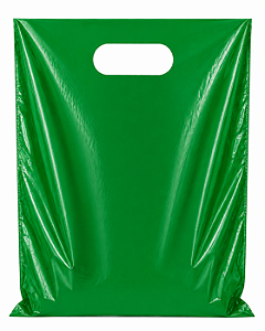 SACOLA 35X50 VERDE ALÇA VAZADA C/50