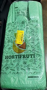 SACOLA HORTIFRUTI VERDE TRANSLUCIDO 38X50 0,03 2,2KG