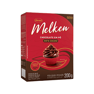 CHOCOLATE EM PO 50% CACAU MELKEN 200G