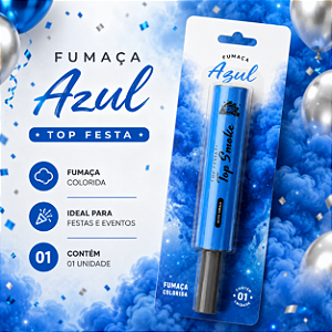 FUMAÇA COLORIDA AZUL