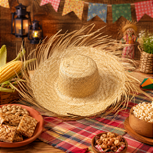 CHAPEU DE PALHA DESFIADO G