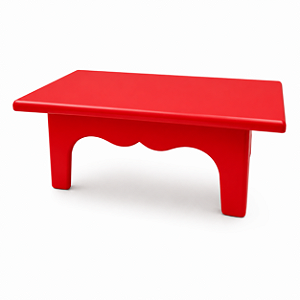 MESINHA PLÁSTICA DECORATIVA 20X14 VERMELHA UND