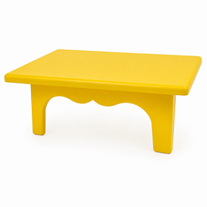MESINHA PLÁSTICA DECORATIVA 20X14 AMARELA UND