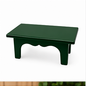 MESINHA PLÁSTICA DECORATIVA 20X14 VERDE BANDEIRA UND
