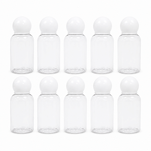 FRASCO CILINDRICO COM TAMPA REDONDA BRANCA 30ML C/10 UND