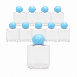 FRASCO REPARADOR COM TAMPA REDONDA AZUL BEBE 35ML C/10 UND