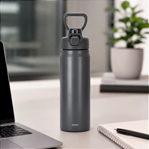 GARRAFA TERMICA INOX 700ML COR CINZA MORI