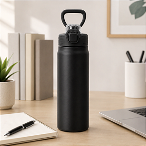 GARRAFA TERMICA INOX 700ML COR PRETA MORI