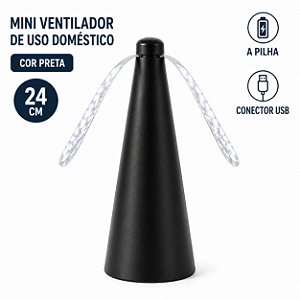 MINI VENTILADOR DE USO DOMESTICO COR PRETO