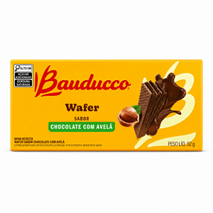 BISCOITO BAUDUCCO WAFER CHOCOLATE COM AVELA 92G