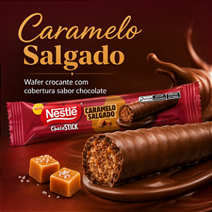 BOMBOM CHOCOSTICK NESTLE CARAMELO SALGADO 24G
