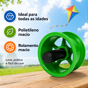 MINI CARRETILHA PARA LINHA 10 CORES DIVERSAS 15CM