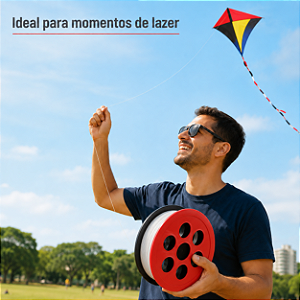 CARRETILHA PARA LINHA 10 CORES DIVERSAS 21CM