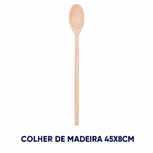COLHER DE MADEIRA 45X8CM