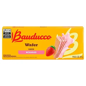 BISCOITO BAUDUCCO WAFER MORANGO 92G