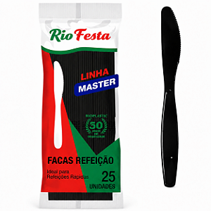 FACA MASTER PRETA COM 25 UNIDADES