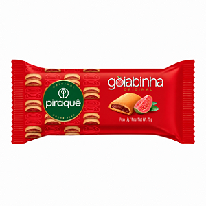 BISCOITO ROLADINHO DE GOIABA PIRAQUE 75G UNIDADE