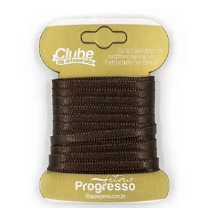 FITA CETIM DUPLO 391 MARROM 4MMX10MT