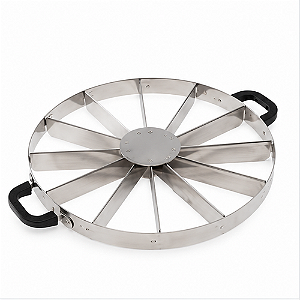 MARCADOR DE TORTA E BOLOS 12 PEDAÇOS 28 X 3CM INOX