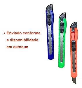 ESTILETE LAMINA ESTREITA 9MM LEOARTE UNIDADE CORES SORTIDO