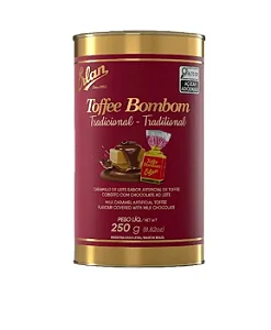 BALA BOMBOM TOFFEE TRADICIONAL LATA 250G
